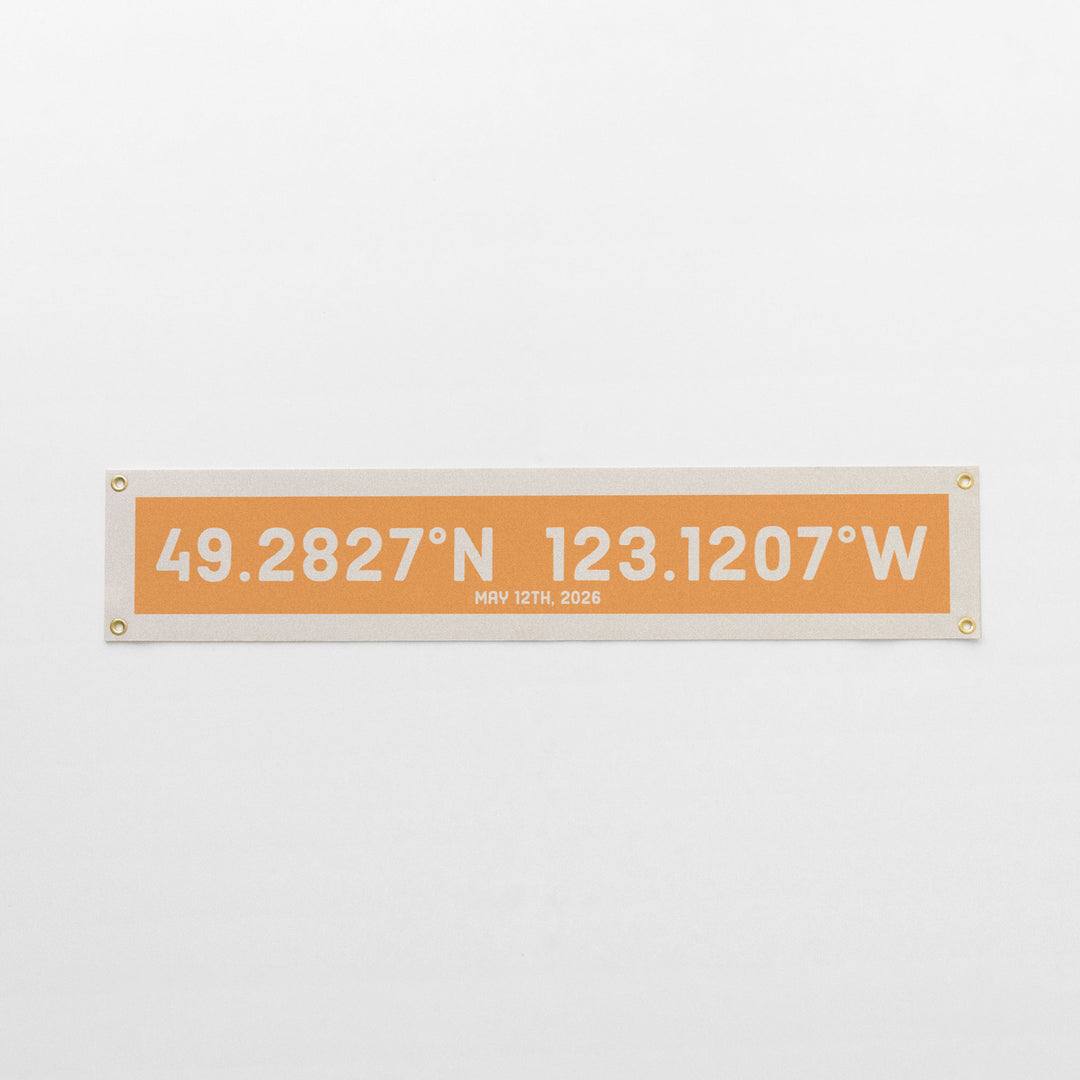 Custom Coordinate Felt Banner
