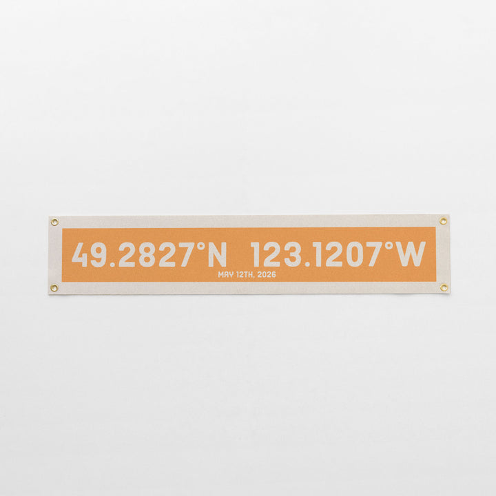 Custom Coordinate Felt Banner