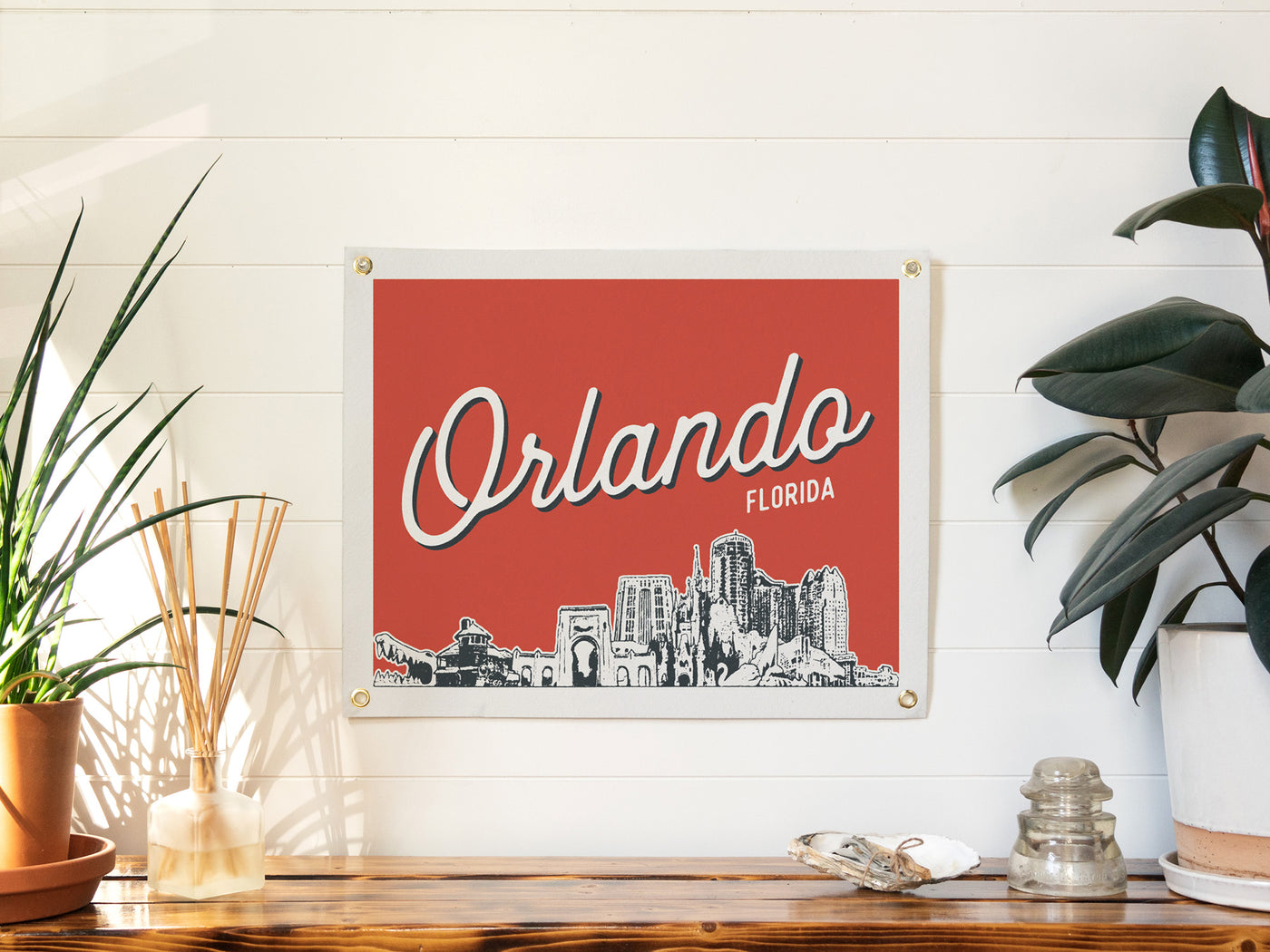 Orlando, Florida City Felt Banner