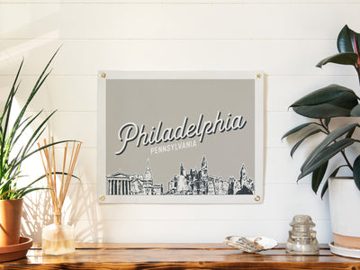 Philadelphia, Pennsylvania City Felt Banner