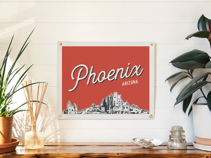 Phoenix, Arizona City Felt Banner