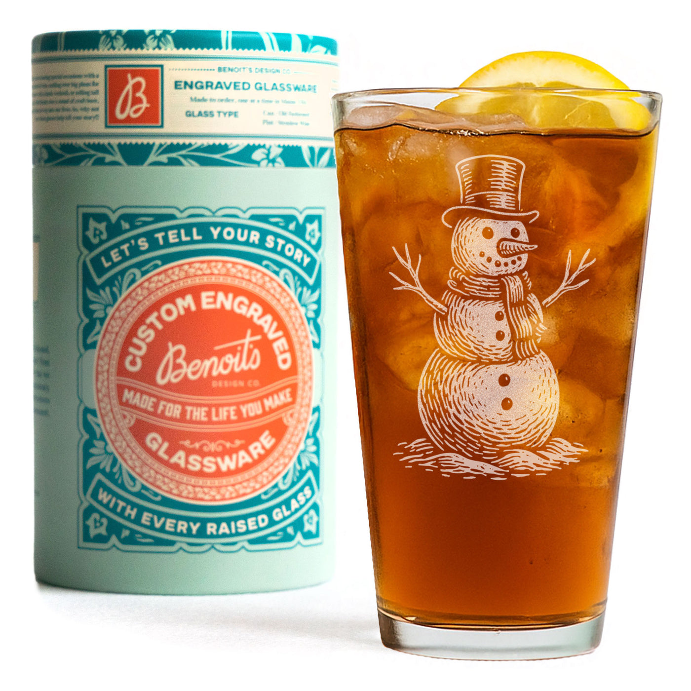 Vintage  Snowman Glasses