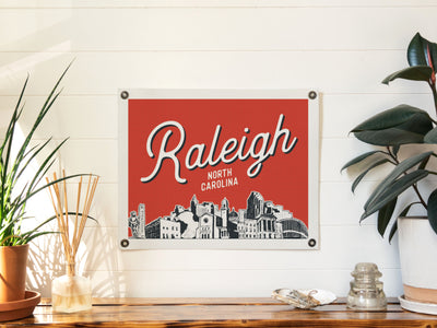 Raleigh, North Carolina City Felt Banner