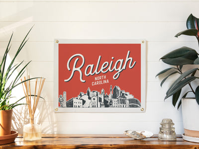 Raleigh, North Carolina City Felt Banner