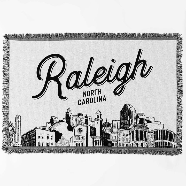 Raleigh North Carolina City Blanket