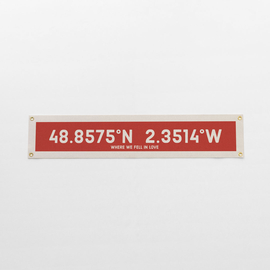 Custom Coordinate Felt Banner