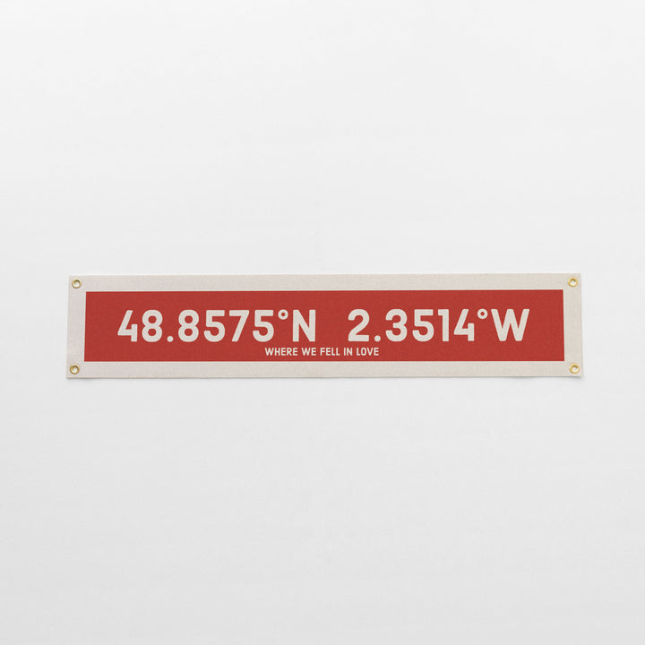 Custom Coordinate Felt Banner
