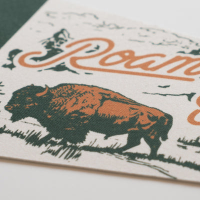 Roam Wild & Free Felt Pennant