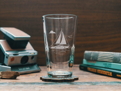 Sailboat Scene Glasses
