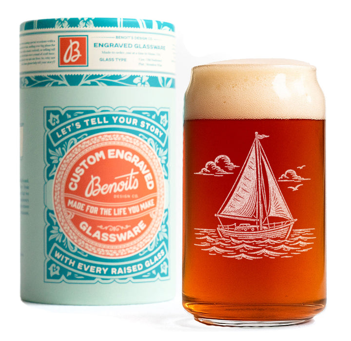 Sailboat Scene Glasses