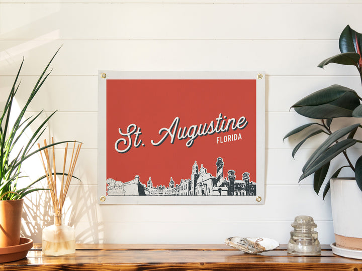 Saint Augustine, Florida City Felt Banner