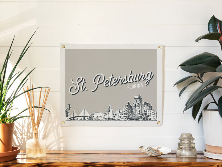 Saint Petersburg, Florida City Felt Banner