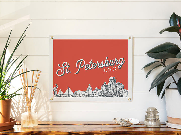 Saint Petersburg, Florida City Felt Banner