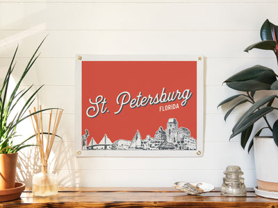 Saint Petersburg, Florida City Felt Banner
