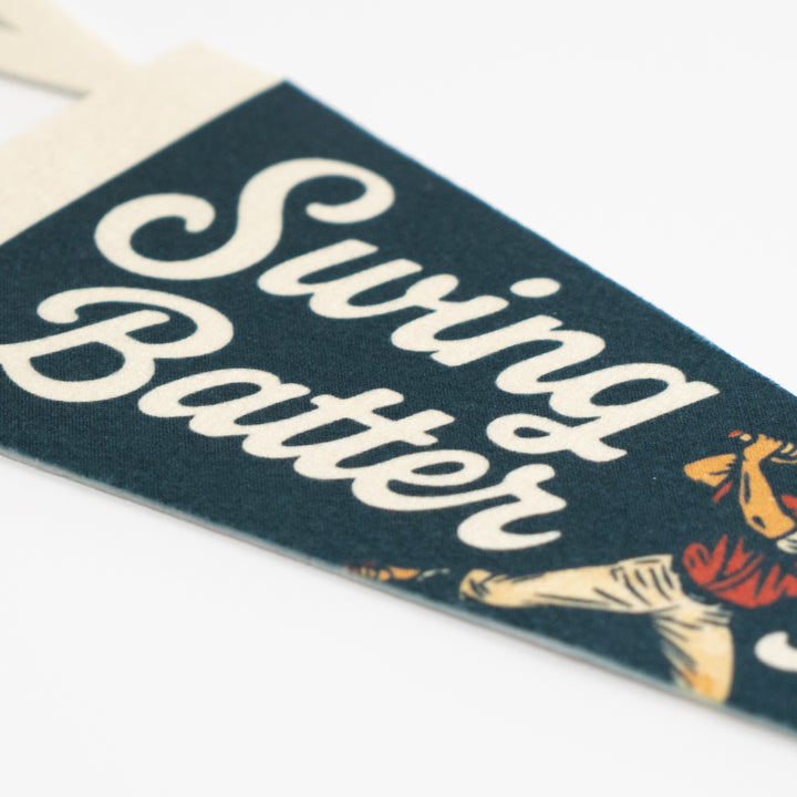 Swing Batter Batter Felt Pennant
