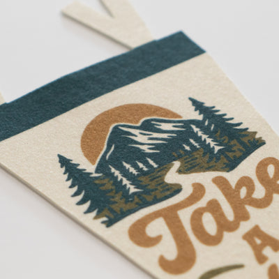 Take A Hike Felt Pennant