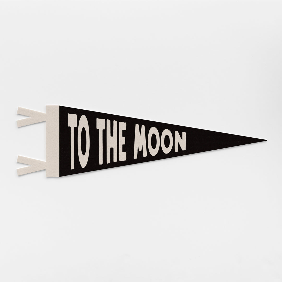 To The Moon Felt Pennant