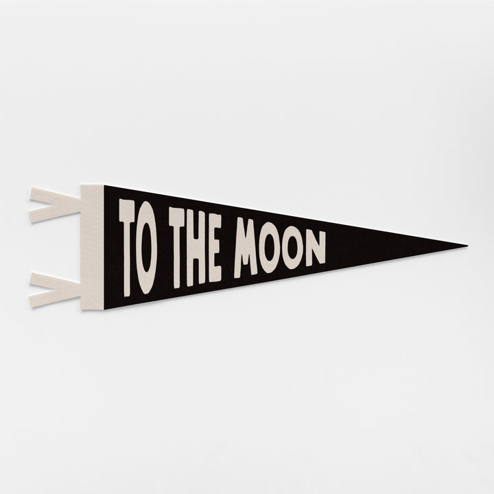 To The Moon Felt Pennant