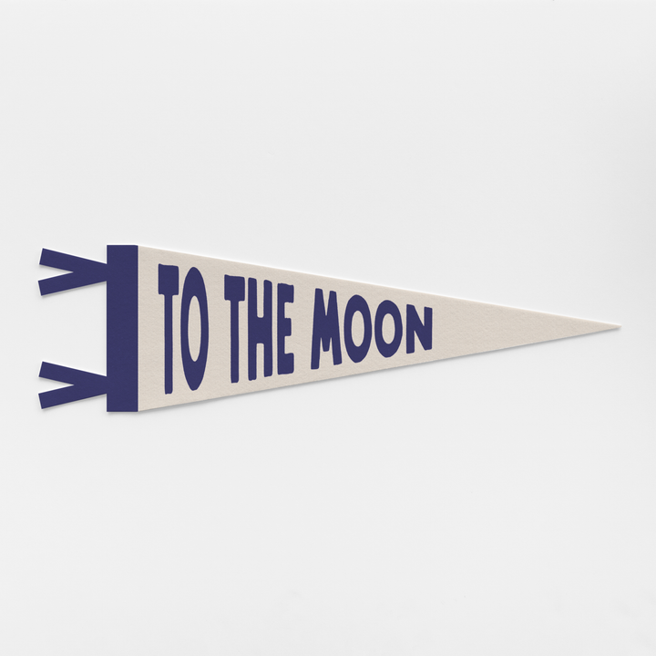 To The Moon Felt Pennant