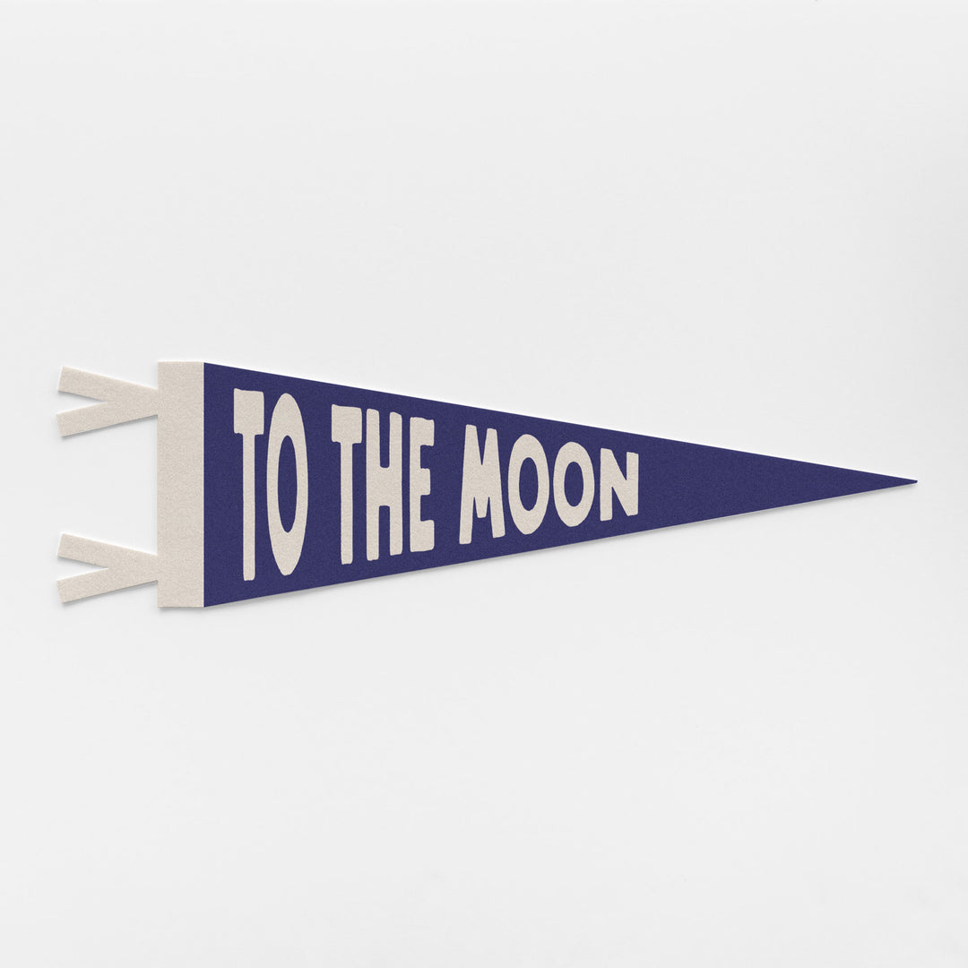 To The Moon Felt Pennant
