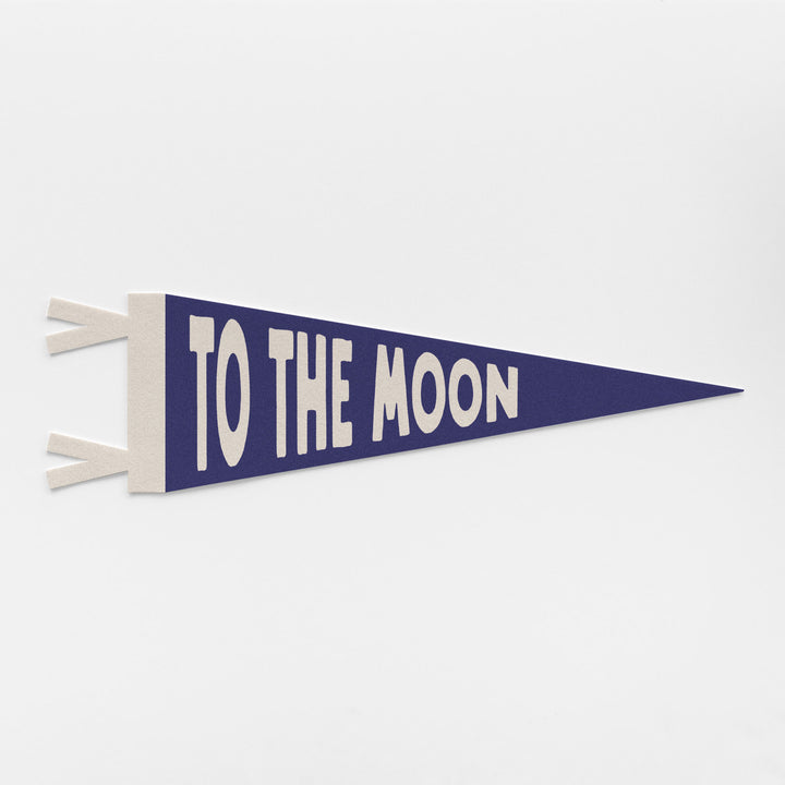 To The Moon Felt Pennant