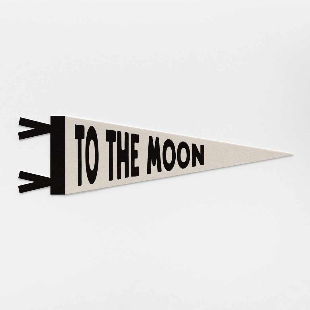 To The Moon Felt Pennant
