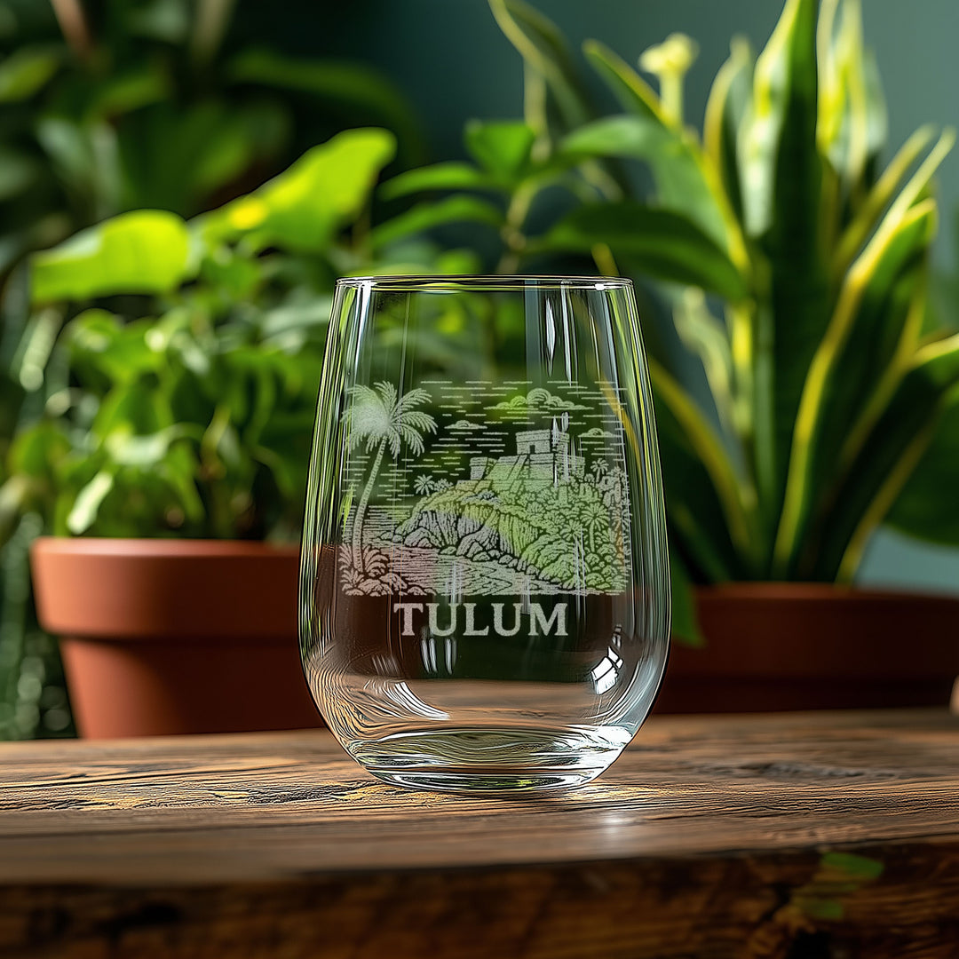 Tulum Mexico Glasses