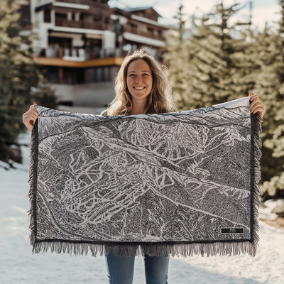 Vail, Colorado Ski Trail Map Blankets