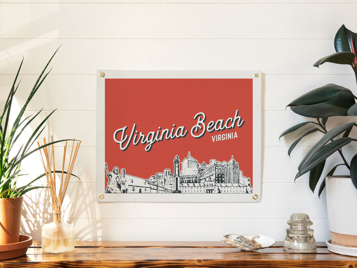 Virginia Beach, Virginia City Felt Banner