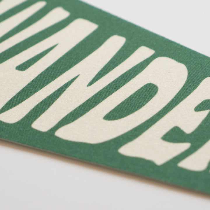 Wanderlust Felt Camp Pennant