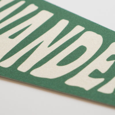Wanderlust Felt Camp Pennant