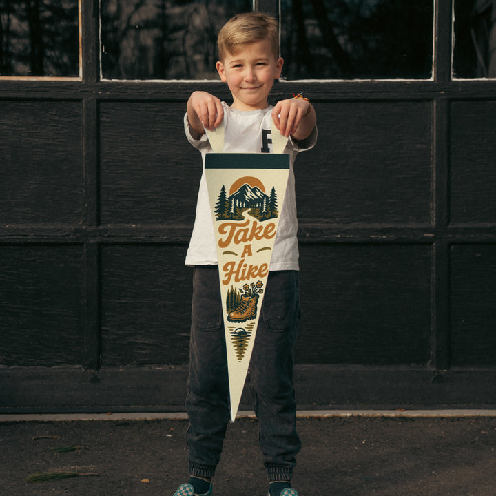 Take A Hike Felt Pennant