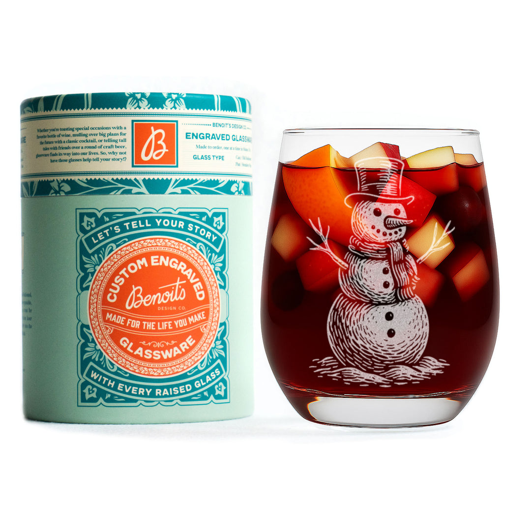 Vintage Snowman Glasses