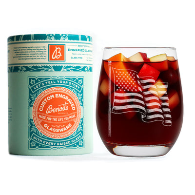 American Flag Glasses