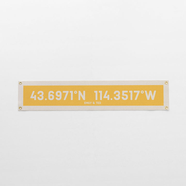 Custom Coordinate Felt Banner