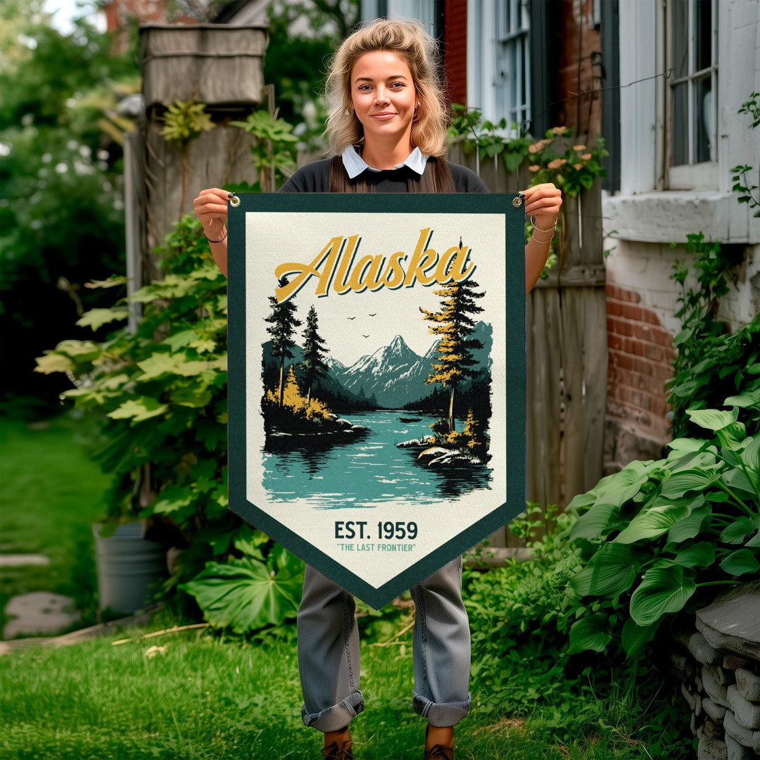 Alaska Felt Camp Flag