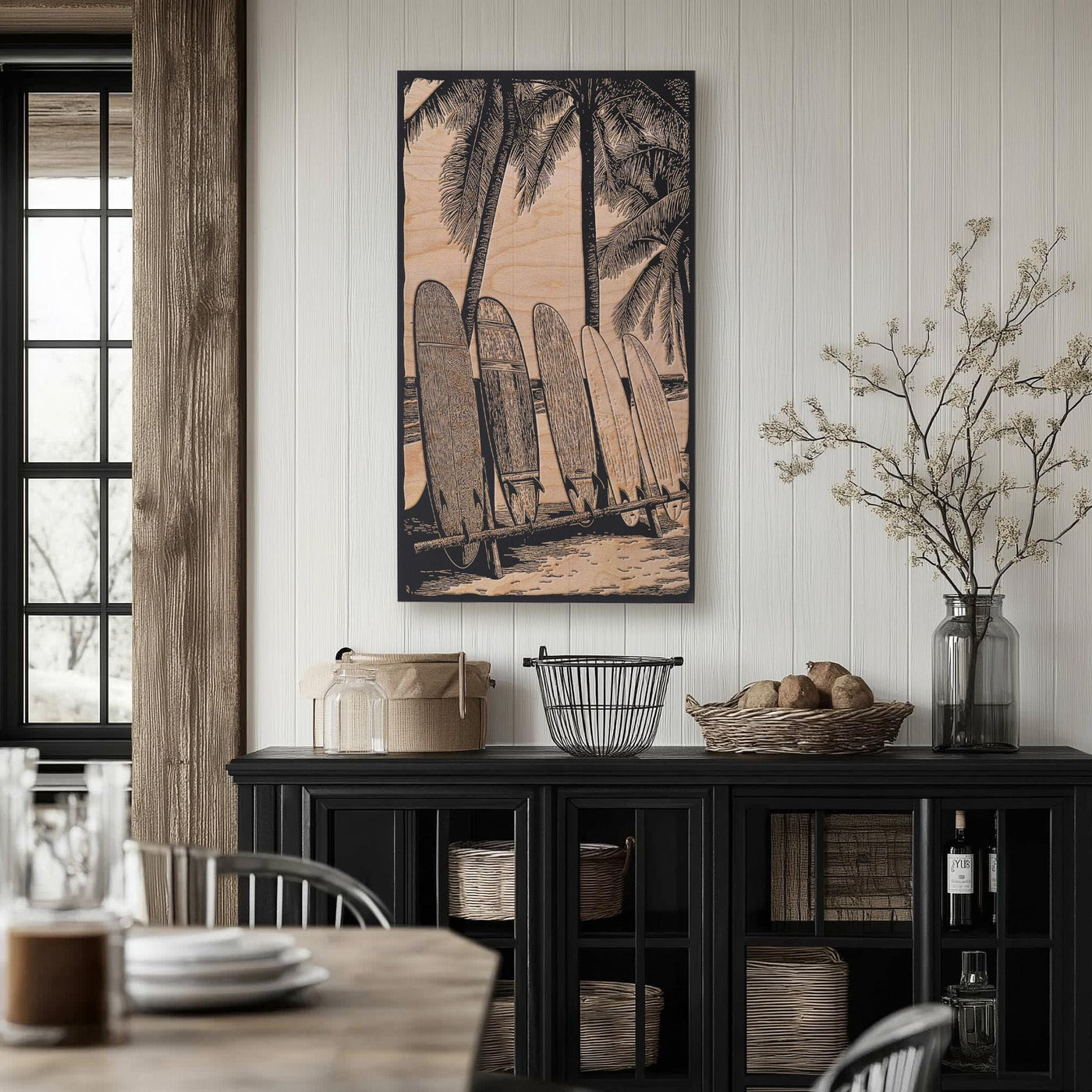 Surf Boards and Palm Trees Wall Art