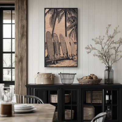 Surf Boards and Palm Trees Wall Art