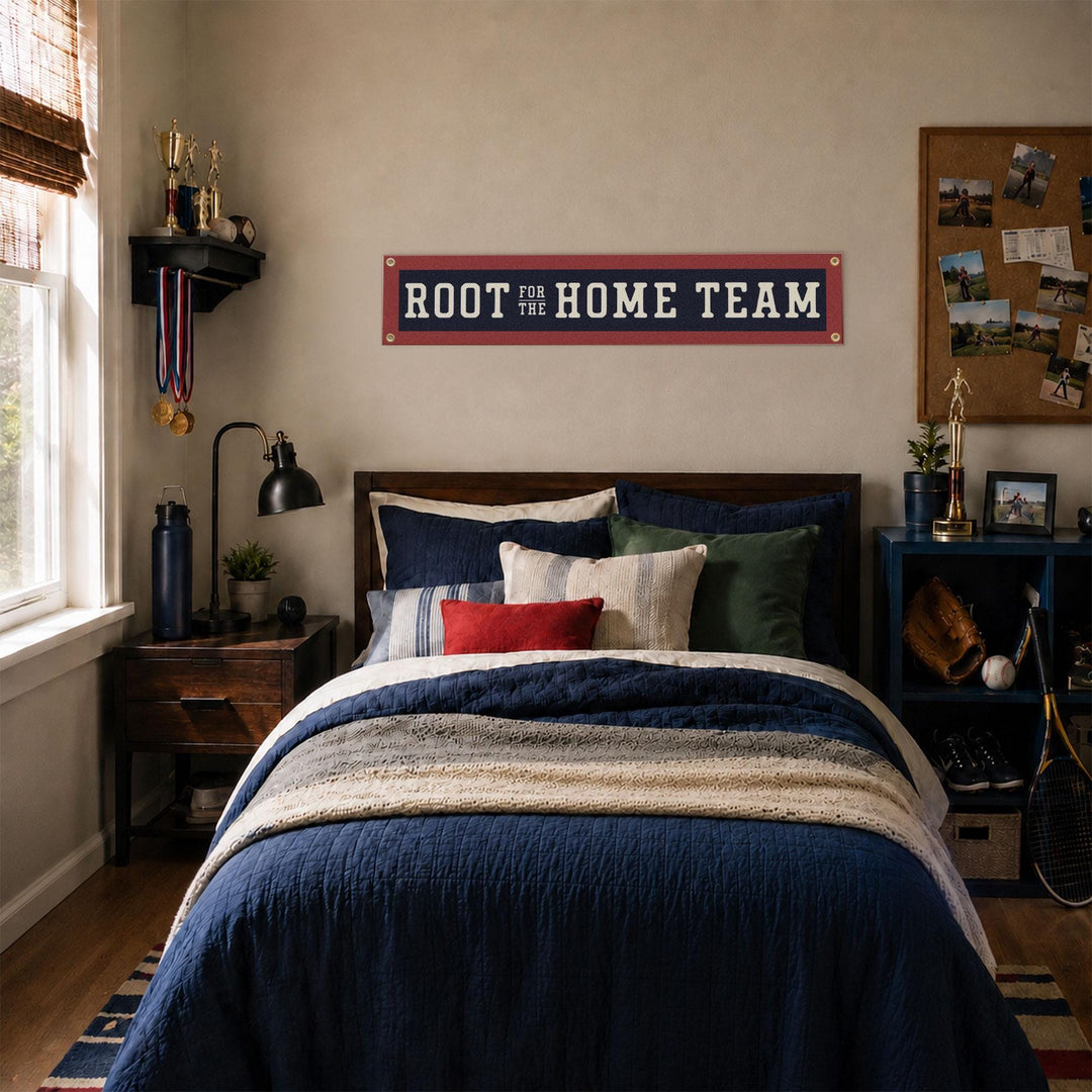Root for the Home Team Felt Banner