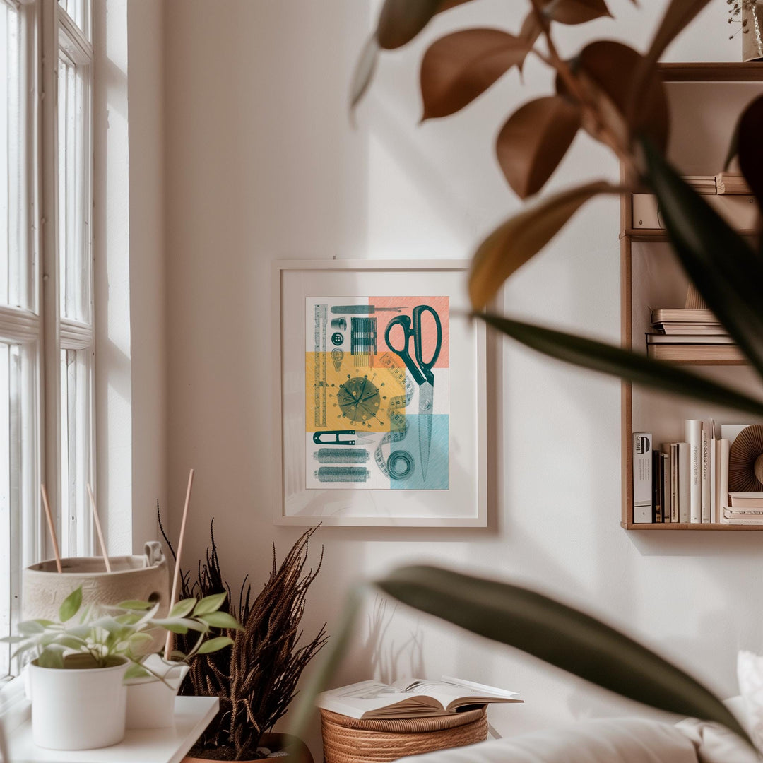 Sewing Flatlay Print