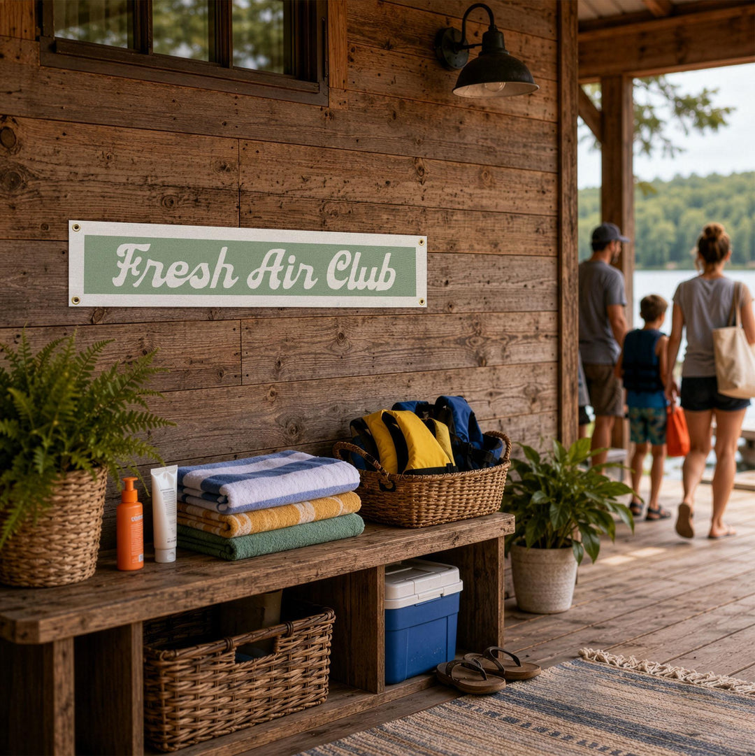 Fresh Air Club Felt Banner