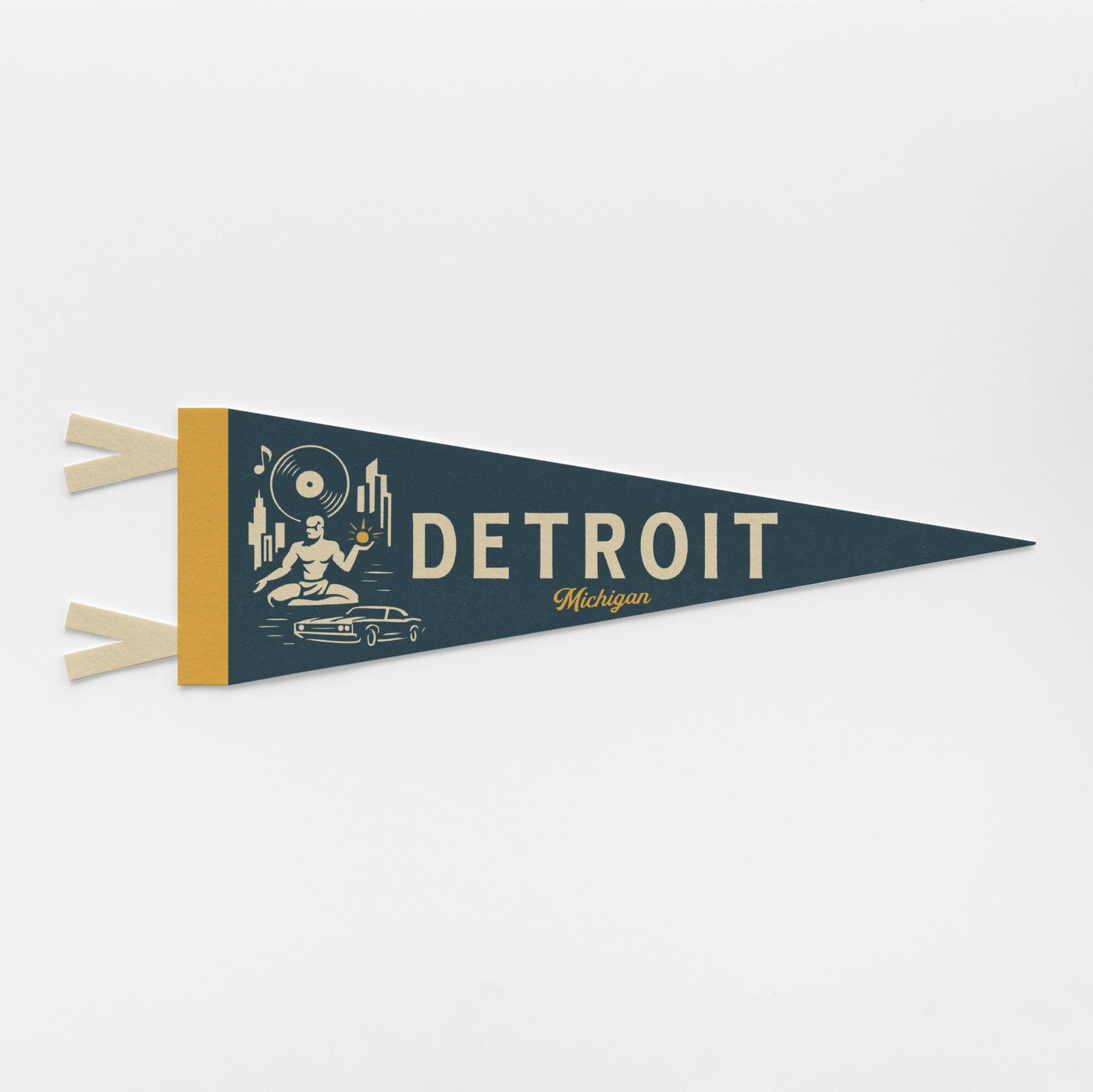 Detroit Michigan Felt Pennant
