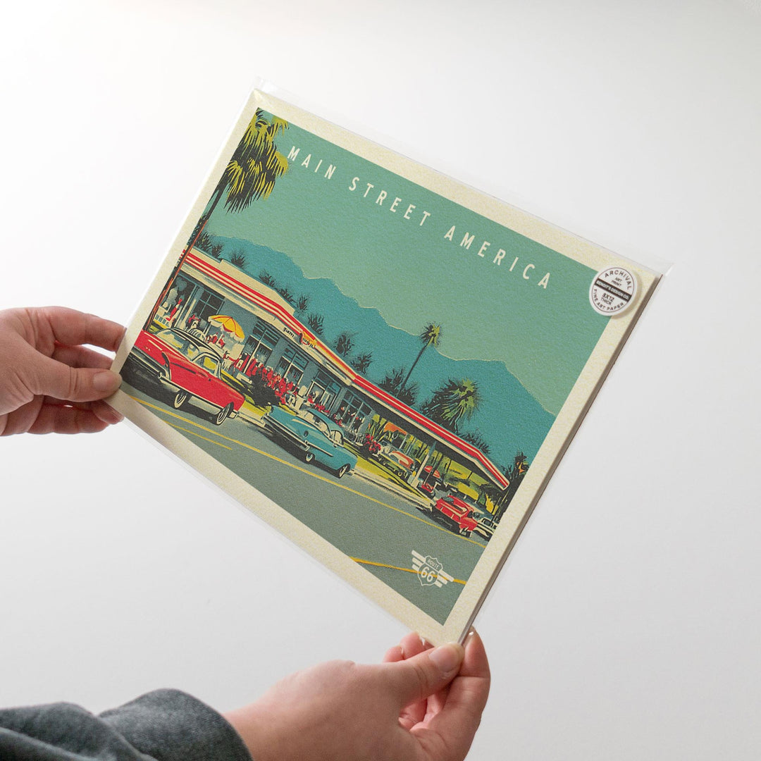 Route 66 Postcards Art Print Set