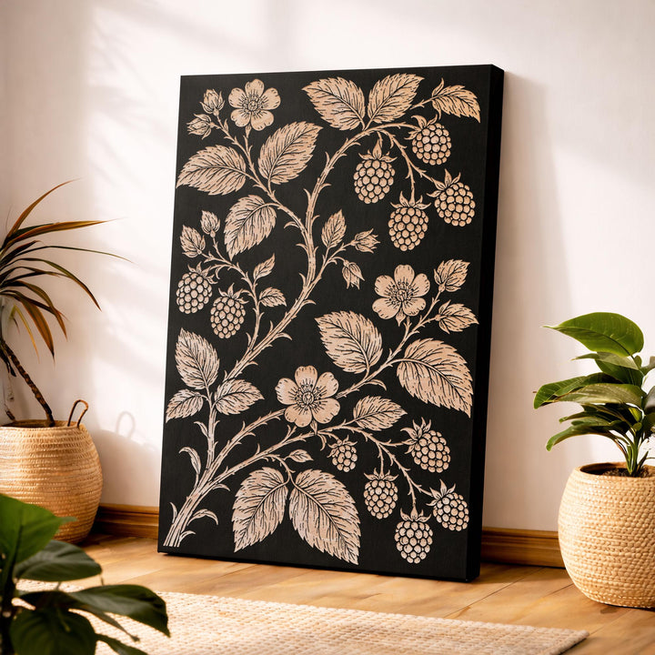 Berry &amp; Bramble Engraved Birch Art Panel