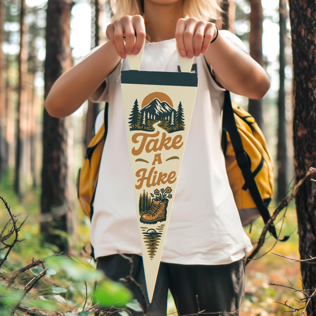 Take A Hike Felt Pennant