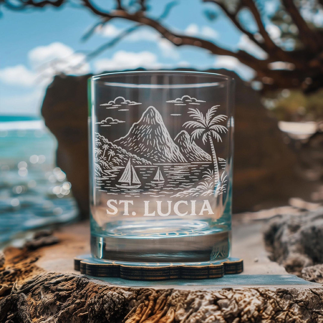 St. Lucia Caribbean Glasses