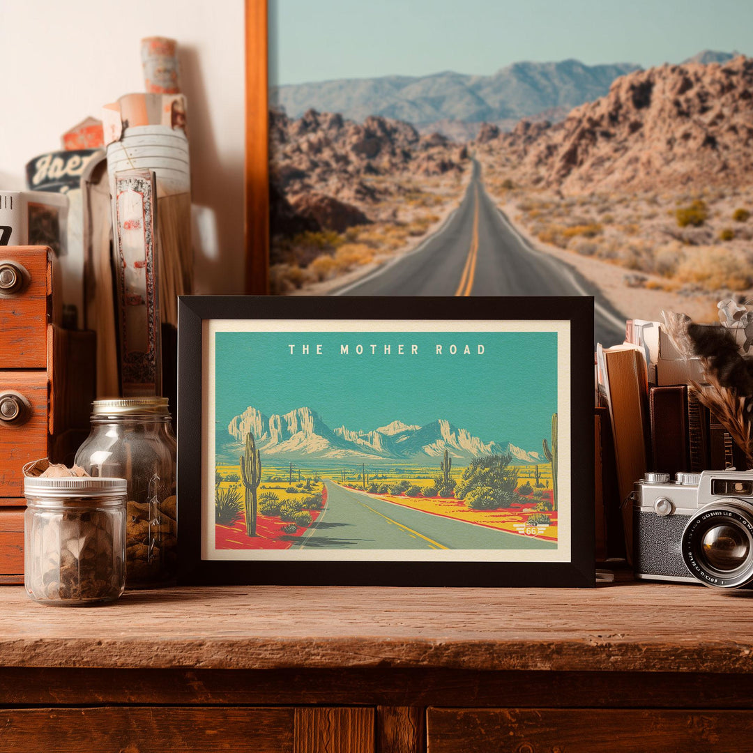 The Mother Road Postcard Art Print