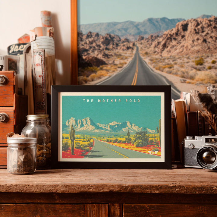 The Mother Road Postcard Art Print