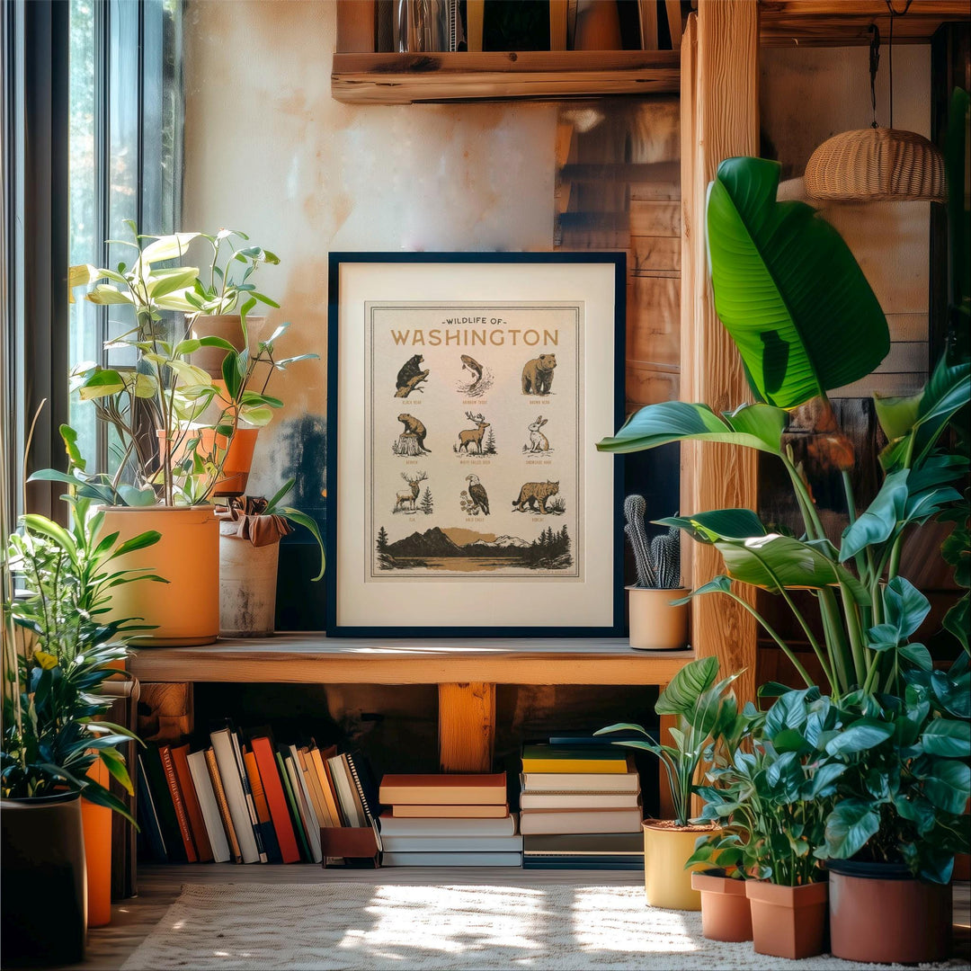 Washington Wildlife Print