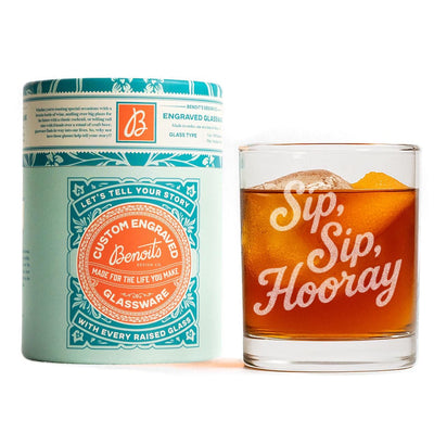 Sip Sip Hooray Glass